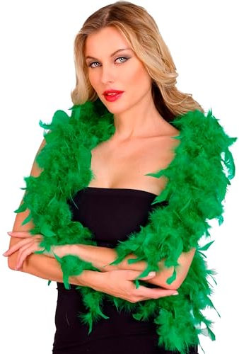 W WIDMANN MILANO Party Fashion - Federboa, Länge circa 180 cm, Feder-Schal, Accessoire, Kostüm, Karneval, Halloween