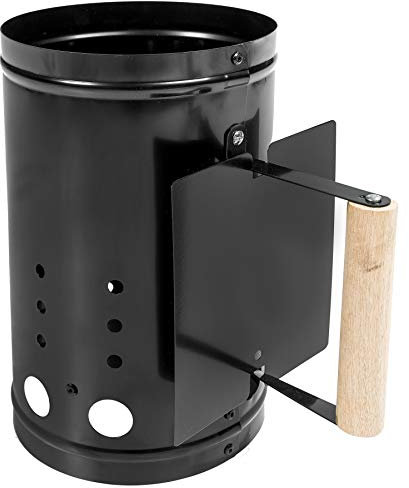 TecTake Encendedor para Barbacoa carbón Chimenea Cubo ascuas BBQ Grill Parrilla Negro