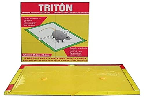 Trampa adhesiva para ratas y ratones Triton 24,5x18,5 cm