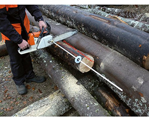VarioMeter Ablänghilfe Motorsäge Vario 10-105cm Adapterstück mit M8 Innengewinde und 19mm Außen-6-kant