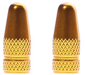 VALVE CAPS - Presta - GOLD - PAIR