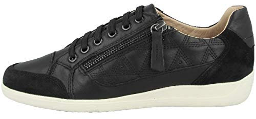 Geox D MYRIA, Sneakers Donna, Nero Black C9999, 37 EU