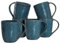 LEONARDO HOME 018548 MATERA 6er Set Becher, Keramik, blau
