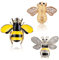 Bogoro Ensemble de Broche Bijoux,3 Pièces Broche Femme à Insectes Broche Broche abeille Broche insecte Animaux Broches Ensemble Jolie broche Cristal Strass Broche en Forme d'animaux, Métal, Métal