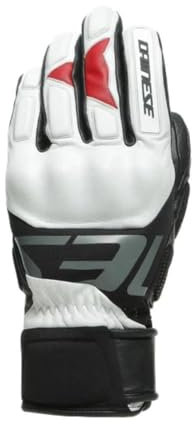 Dainese Men's HP Gloves Handschuhe Ski, Snowboard, Wasserdicht, echtes Leder, Protektoren, Lily-White/Stretch-Limo, Small