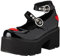 LAMODA Women's Rosey Love Mary Jane, Black Patent Red, 5 UK