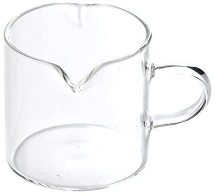 Cramemer En Verre 4 Oz Mini Pichet De Crémier Double Jet De Lait Pouche De Lait Avec Poignée, Crémier En Verre, Pichet En Verre Avec Poignée, Jug De Verre Double