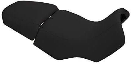 Sitzbankbezug kompatibel mit BMW R850GS / R1100GS / R1150GS 1994-2004 schwarz mit schwarzen Nähten (B)