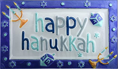 OCEANSIDE JUDAICA Chanukka Chanukah-Teller, 35,6 x 20,3 cm