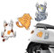 3 Stück Katzen Aufkleber - Autoaufkleber Lustige Katze - Katzen Wandaufkleber - Cartoon Tier Katze Kätzchen Sticker - Auto-Aufkleber Für Dekorationen, Kätzchen-Aufkleber, Zubehör Für Autos,(S M/L)