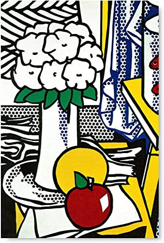UDERUI Roy Lichtenstein Wandkunst Stillleben Früchte Poster Roy Lichtenstein druckt Pop Leinwand Malerei Für Zuhause Wanddekoration Bild 40x60cmx1 Kein Rahmen
