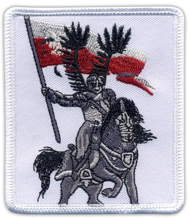 Polen/Polen Husaren Ritter & Pferd - Aufnäher - Bestickter Aufnäher / Abzeichen / Emblem