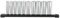 Milwaukee 4932492509 3/8 Inch Socket Spanner Insert Long Set Metric 10-Piece on Rail