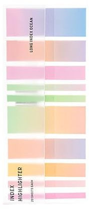 Haftnotizen line, Lange Haftstreifen zum Text Markieren, Long Highlight Strips, Textmarker Klebeband Für Bücher, markierungsstreifen, Buch markierer, textmarker streifen (C-Rosendämmerung)