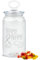 PR Print Royal Personalisierte Keksdose aus Glas mit Gravur zur Hochzeit - 1100 ml - Ringe mit Namen und Datum als Geschenk zur Hochzeit | Personalisiertes Geschenk Ideen Hochzeitsgeschenk