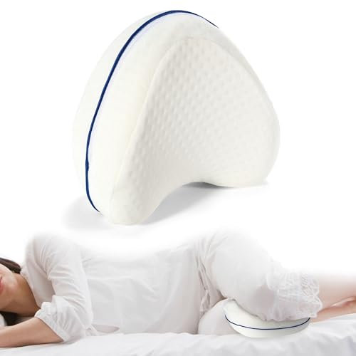 Kniekissen für Seitenschläfer, Ergonomisches Seitenschläferkissen, aus Visco-Elastischem Memory-Schaum, Beinkissen Inflatable Keilkissen für Beine & Knie Kissen