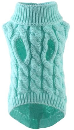 Kleines Hundenetz, rot, Herbst und Winter, Haustier-Kleidung, Weste, Kleidung, lässig, warme Hundekleidung, Teddy-Tanktops, lässig und warm Gefütterte Hundejacke (Blue, XL)