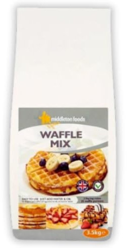 Easy Waffle Mix 3.5kg - Waffle mixture for waffle maker, 100% British wheat, each bag makes 75 waffles (3.5kg)