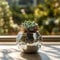 Qiumyanlod Small Disco Ball Vase,Disco Ball Planter,Disco Ball Bowl,Disco Plant Holder,Disco Flower Pot,Silver Glass Mirror Mosaic Disco Ball Vase Decor for Table,Party,Bar,Birthday,Wedding,3* 4*4IN