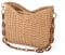 LYCHEON Strandtasche Damen Sommer, Handtasche KorbtascheStroh Umhängetaschen mit Reißverschluss, Handgemachte Schultertaschen für Strand Reise (Braun)
