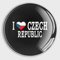 Glas-Kühlschrankmagnete mit Aufschrift I Love Czech Republic, kleine Magnete, lustige Magnete, Souvenir, Geschenk, Geschirrspülermagnete für Küche, Büro, Klassenzimmer, Heimbedarf