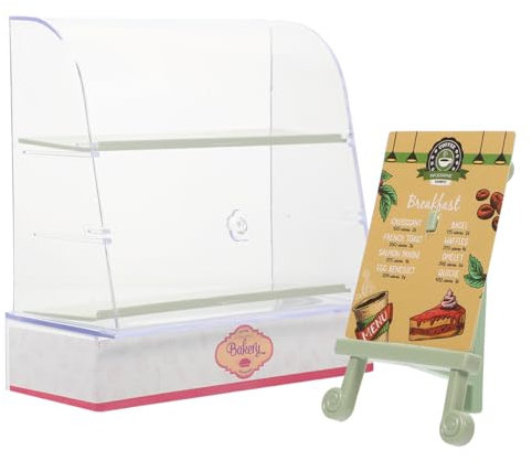 TOYANDONA 1 Set Miniatur Kuchenschrank Spind Miniaturen Küchenschränke Vitrine Puppenhaus Schrank Miniaturschrank Mini Möbel Mini Kunststoff