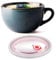 Soup Mug, 700ml Ceramic Soup Bowls with Handles Microwave Soup Mug with Lid, Easy to Clean Soup Bowls for Cereal Milk Dessert Oatmeal Ramen