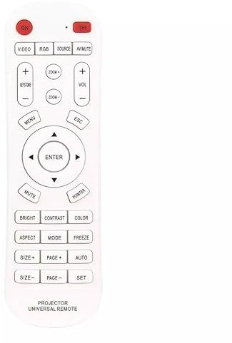 XINFUTE Telecomando universale per proiettore Panasonic, Epson, Benq, Dell, Viewsonic