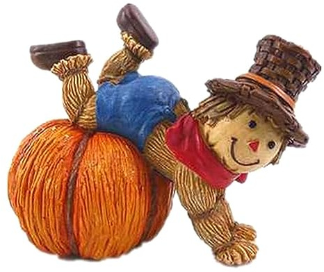 Jrudjsnhhty Halloween Decoration Ornament Pumpkin Harvest Figurine Table Candle Holder Decoration High Guality 13.5x8x10.5cm