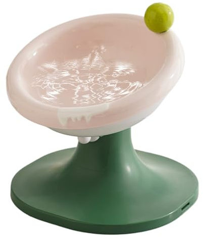 Tiajingzi Gamelles surélevées pour chat - Gamelles ergonomiques surélevées inclinées à 60 degrés | Gamelles en céramique pour chat de petite race, chatons à la maison
