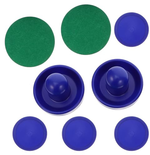 TOYANDONA Air Hockey Pushers and 76mm Abs Pucks Set Plastic Hockey Parts Replacement Accessories for Leisure Sports and Game Room