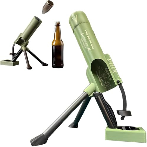 Beer Bottle Mortar Bottle Opener - 51mm Mortar Beer Bottles Opener, Automatic Bottles Openers, Hands-Free Push Down Openers for Beers & SodaBottle for Home, Bar, Party Camping