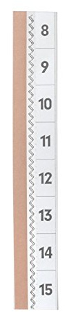 Durable Selbstklebereiter Tabfix, 200 mm breit, 10 mm, 2-zeilig, transparent, 5 Streifen, 840219