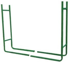 Toolland Rangement pour bûches de bois de chauffage, taille fixe, 20 x 90 x 120cm, robuste, vert