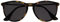 OPULIZE Jet Sonnen Leser Brille Stilvoller großer Designer-Rahmen Kratzfest Getönte Linse UV400-Schutz Schildpattbraune Vorderseite Silber Bügeln Schwarz Spitzen Herren Damen S96-2+3.50