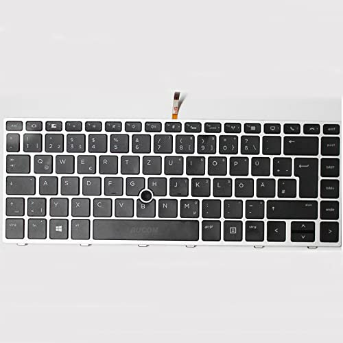 Tastiera per HP Elitebook 745 840 G5 G6 L14377-041 con tastiera Backlite QWERTZ color argento