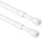 2Pcs Small Tension Rods for Cupboards, Net Curtain Extendable Tension Rod, No Drill Curtain Rod for Kitchen, Windows, DIY Projects (40-70CM/15.74-27.56Inch,White, Diameter: 10mm/7.8mm)