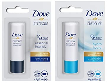Lippen balsam | Dove Nourishing Lipcare 4,8g | Hydrating Care | Lippenpflege (2 Stück)