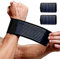 TSLRSA 2 Pezzi Fascia da Polso, Supporto Polso Elastica Ambidestra, Tutore Tunnel Carpale, fascia di supporto per polso - cinghia di compressione regolabile - tessuto elastico e traspirante