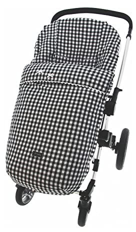 Rosy Fuentes Saco Silla de Paseo Universal - Saco Carrito Bebé - Funda de silla de paseo - Equipado para ser Ajustado perfectamente 0-negro