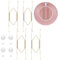 BDBF 4Pcs Invisible Plate Holders, Wall Plates with Stainless Steel W Shaped Spring Hooks, Decorative Sheet Metal Hangers