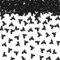 100pcs Motorrad Konfetti Schwarz Glitzer Motorrad Tisch Konfetti für Baby Shower Motorrad Papier Streuung Reiter Racing Sport Party/Jungen Geburtstag Party Tischdekoration