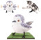 Migipaws Cat Toys Flapping Bird (No Flying), Lifelike Sandpiper Chirping,Touch Activated Kitten Toy,Interactive Toy for Indoor Bored Cat Kicker, Catnip Toys, Rechargeable