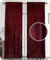 BEAUTEX Samt Vorhang Kräuselband U-Band Gardine Velvet abdunkelnd und Blickdicht, 140x145 cm (Breite 140 cm, Höhe 145 cm, Bordeaux)