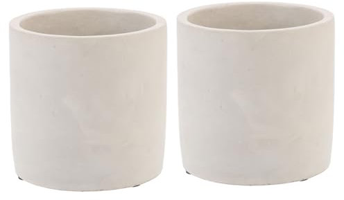 KONTONTY 2St Blumentopf aus Zement Pflanztopf aus Zement einfacher sukkulentenpflanzer multifunktionswerkzeug Garten Blumentopf Kaktustopf Persönlichkeit grüne Pflanzen Pack Geschenkbox