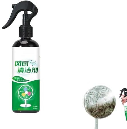 Fan Blade Cleaner Dust Cleaning,Effective & Multi-Function Fan Cleaner Spray for All Types of Fans,Ceiling Fan Cleaner Disassembly-free Fan Cleaning Artifact (300ml)