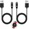 2 Stück Universal Smartwatch Ladekabel Magnetisch, 60 cm USB Magnetisches Ladekabel, Smart Watch Ladegerät mit 2 Modellen, Kompatibel mit 2,54-2,84 mm Pin-Abstand für unterwegs und zu Hause