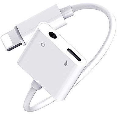 Lightning auf Klinke Adapter 【MFi Zertifiziert】 iPhone Adapter Kopfhörer iPhone Aux Adapter und Laden 3.5mm Audio Kabel Konverter 3,5‑mm-Kopfhöreranschluss Adapter für iPhone 14/13/12/11/X/XS/XR/8/7