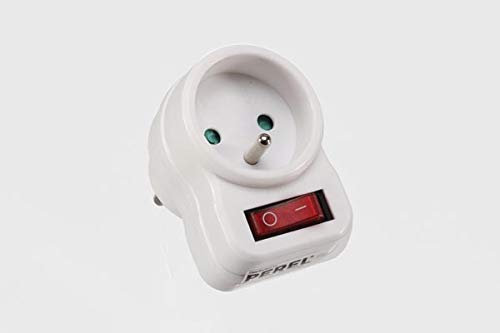 Sim Radio Prise 220V avec Interrupteur + Terre - Lot DE 4 -