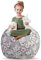 Creative QT Stofftier-Aufbewahrungs-Sitzsack, Sitzsack für Kinder, Sitzsackbezug, Stofftierhalter, Sitzsack für Kinder, Kleinkinder und Jugendliche (38)